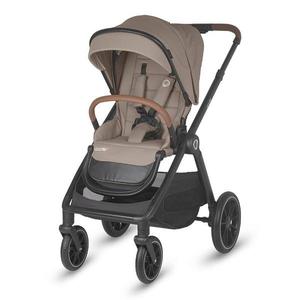 Carucior pentru copii Coccolle Aspen Sand Beige modular 4 in 1 cu scoica auto iSize Coccolle Knox Black si baza isofix iSize Coccolle Knox imagine