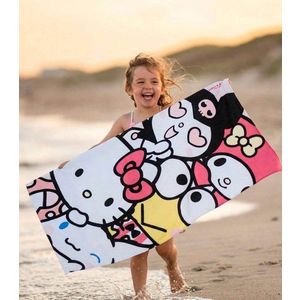 Prosop pentru plaja 140x70 cm Hello Kitty imagine