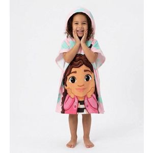 Poncho pentru copii Cerda Gabbys Dollhouse 55x110 cm imagine