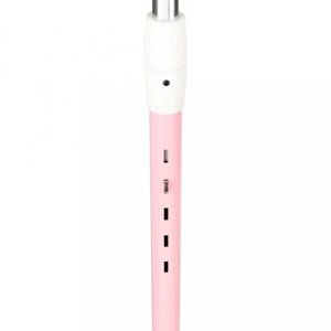 Trotineta pentru copii Trike Fix Pink, cu ghidon ajustabil, roti luminoase LED, frana de mana si de picior, capacitate maxima 100 kg imagine