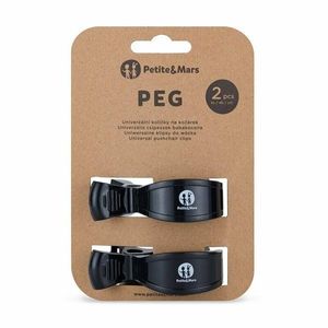 Set 2 clesti multifunctionali pentru carucior PetiteMars Negru imagine