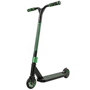 SPORTNOW Trotinetă acrobatică pentru trucuri Trotinetă Freestyle cu Rulmenți ABEC-9 Roți 120 mm Rotație 360° pentru Skatepark Verde | Aosom Romania imagine