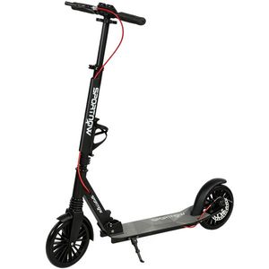SPORTNOW Trotinetă urbană din aluminiu, reglabilă și pliabilă, cu roți PU de 20 cm, rulmenți ABEC-7, sistem dublu de frânare | Aosom Romania imagine