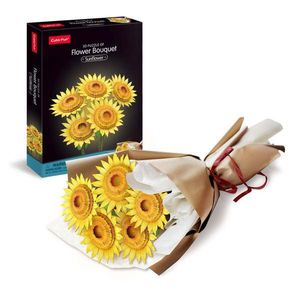 Puzzle 3D - Buchet de Floarea Soarelui, 180 piese | CubicFun imagine
