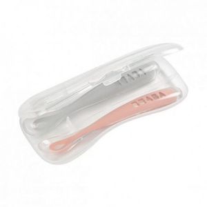 Set 2 lingurite din silicon roz imagine