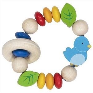 Jucarie de motricitate din lemn pentru bebelusi Blue Bird imagine