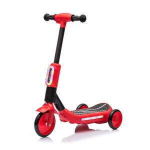 Imagine Trotineta electrica cu aburi si lumini pentru copii, cu 3 roti, stabila, Kinderauto Aquamist, 30W, 6V 4.5Ah, rosie