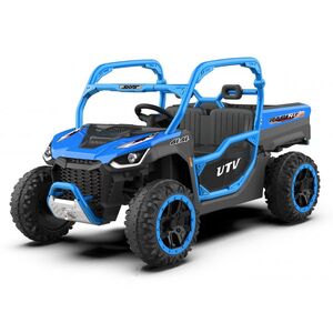 Imagine UTV electric pentru 2 copii Kinderauto Ranger 4x4 Sport 300W 24V premium, culoare albastra