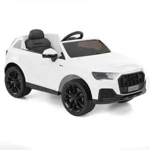 Imagine Masinuta electrica pentru copii Audi Q7, 70W, 12V 10Ah, echipare standard, culoare alba