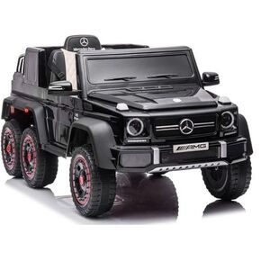 Imagine Masinuta electrica Mercedes G63 6x6 210W 12V 10Ah Premium, culoare neagra