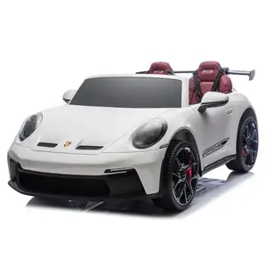 Imagine Masinuta electrica pentru 2 copii, Porsche 911 GT3, 320W, 24V 14Ah, echipata premium, alba
