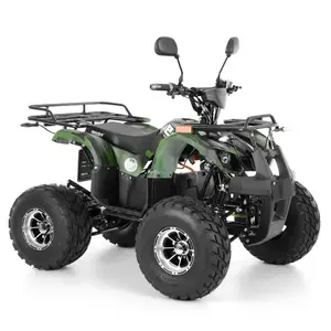 Imagine ATV electric Kinder EcoHercules 1200W 60V 20Ah cu COC, omologare rutiera, Army Green