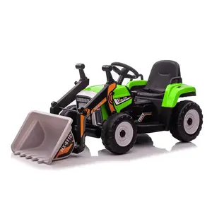Imagine Excavator electric Kinderauto BJ611C 60W 12V bluetooth si telecomanda, culoare Verde