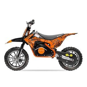 Imagine Motocicleta electrica pentru copii NITRO Eco Serval 500W cu roti 10 10 inch, culoare Portocaliu