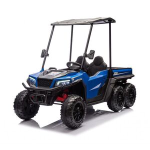 Imagine UTV electric pentru 2 copii Kinderauto Gladiator 180W 12V PREMIUM, culoare albastra
