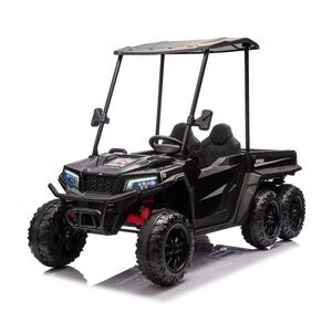 Imagine UTV electric pentru 2 copii, Kinderauto Gladiator, putere 180W, 12V, echpare PREMIUM, bluetooth, negru