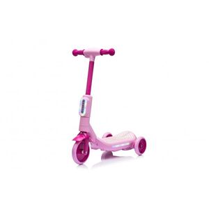Imagine Trotineta electrica cu aburi si lumini pentru copii, cu 3 roti, stabila, Kinderauto Aquamist, 30W, 6V 4.5Ah, roz