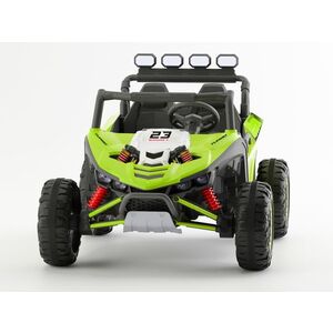 Imagine UTV electric pentru copii, Kinderauto Arrow Dune-Buggy, 300W, 24V, 2 locuri, echipare premium, verde