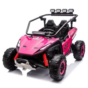 Imagine UTV electric pentru 2 copii, Kinderauto Vector Dune-Buggy, 300W, 24V, echipare premium, roz