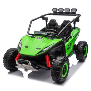 Imagine UTV electric pentru 2 copii, Kinderauto Vector Dune-Buggy, 300W, 24V, echipare premium, verde