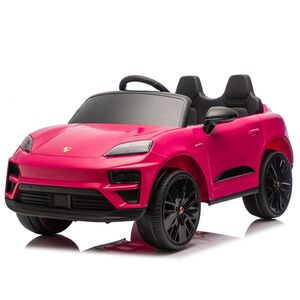 Imagine Masinuta electrica pentru copii, Porsche Macan, 140W 12V, roti EVA, scaun tapitat, echipata premium, Barbie roz