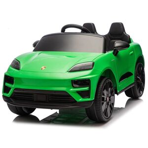Imagine Masinuta electrica pentru copii, Porsche Macan, 140W 12V, roti EVA, scaun tapitat, echipata premium, verde
