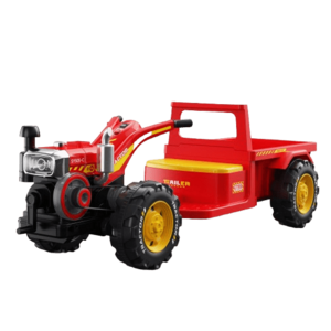 Imagine Motocultor electric pentru copii, Kinderauto BJLW1288 70W 12V, telecomanda, rosu