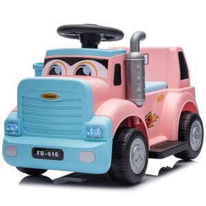 Imagine Camion electric multifunctional 2 in1 Lightning 33 pentru copii 18-36 luni, 30W 6V, culoare roz