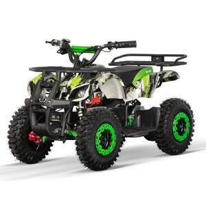 Imagine ATV electric pentru copii NITRO Torino Quad 1000W 36V 12Ah, Snowy tyres, grafiti green