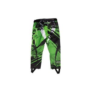 Imagine Pantaloni KIMO Kids BRO Motocross cu aparatori, ideal pentru copii pasionati de motocross, verde