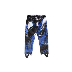 Imagine Pantaloni KIMO Kids BRO Motocross cu aparatori, ideal pentru copii pasionati de motocross, albastru