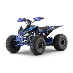 Imagine ATV electric ECO Speedy XXL 1500W 60V 20Ah cu diferential, roti 8 inch, culoare albastra