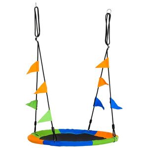 Imagine Leagan rotund Outsunny, pentru copii +3 ani, multicolor | Aosom Romania