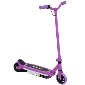 Imagine AIYAPLAY Trotinetă electrică pentru copii 6-14 ani, viteză maximă 10 km/h, lumini LED colorate, frână electrică, violet | Aosom Romania