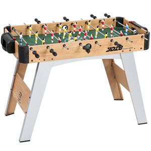 Imagine SPORTNOW Fotbal de Masă, 89 cm, Set Joc, Marcatori Manuali, Stejar Galben | Aosom Romania