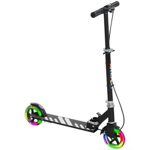 Imagine AIYAPLAY Trotinetă pentru Copii 3-8 Ani cu Roți Luminoase, Negru | Aosom Romania