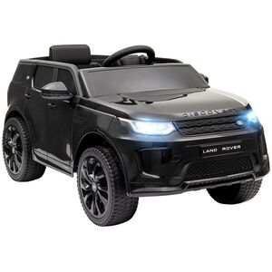 Imagine AIYAPLAY Mașină Electrică pentru Copii 3-6 Ani cu Telecomandă, Centură, Muzică, Claxon și Faruri, 106x65.5x51 cm, Negru | Aosom Romania