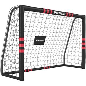 Imagine SPORTNOW Poartă de fotbal pentru grădină 1, 8 x 1, 2 m pentru adolescenți & adulți Poartă robustă pentru exterior cu plasă și protecție, ancore de sol | Aosom Romania