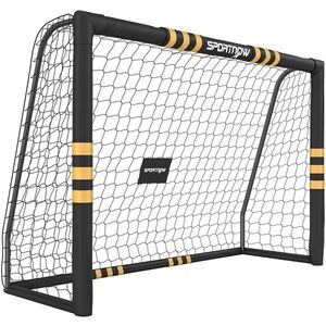 Imagine SPORTNOW Poartă de Fotbal Portabilă 240x85x160 cm cu Căptușeală din EPE, Alb | Aosom Romania