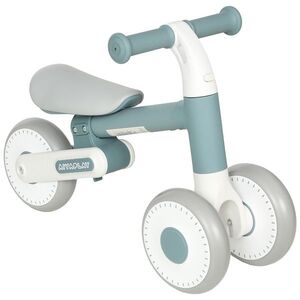 Imagine AIYAPLAY Bicicletă fără pedale pentru bebeluși 1-2 ani pliabilă, șa reglabilă, direcție limitată la 135°, anvelope EVA silențioase, 52x23x36, 5cm, albastru | Aosom Romania