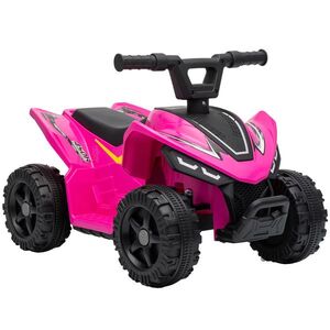 Imagine AIYAPLAY ATV Electric pentru Copii 18-48 Luni, 6V, 2 km/h, Sarcină 25 kg, Fuchsia | Aosom Romania