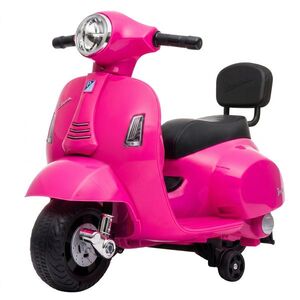 Imagine AIYAPLAY Motocicletă Electrică pentru Copii 1, 5-3 Ani Mini Vespa Gts 7, 2V, Roz | Aosom Romania