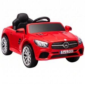 Imagine AIYAPLAY Mașină Electrică pentru Copii Mercedes-Benz SL500 12V cu Telecomandă 2, 4 G, 2 Motoare, Suspensie, Pornire Blândă, Roșu | Aosom Romania