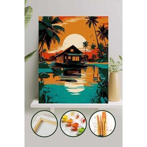 Imagine Pictura pe numere, L'essentiel Maison, Phs084, Multicolor