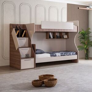 Imagine Pat supraetajat, Hanah Home, Milano, 260x185x106 cm, PAL, Crem/Maro