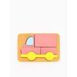 Imagine Jucarie pentru landou/carucior, Hanah Home, Ambulance, 23x16x3 cm, Roz / Galben