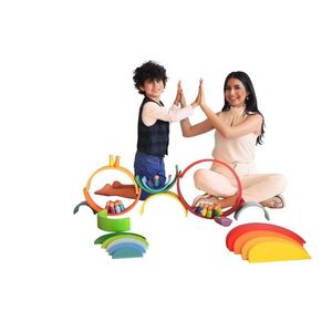 Imagine Jucarie pentru landou/carucior, Hanah Home, Waldorf, Multicolor