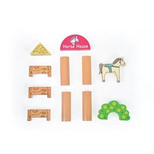 Imagine Jucarie pentru landou/carucior, Hanah Home, Horse House, 30x17x26 cm, Multicolor
