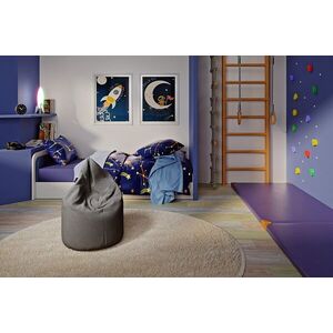 Imagine Fotoliu puf ELTAP, Robo, 70x90x70 cm, poliester, gri inchis