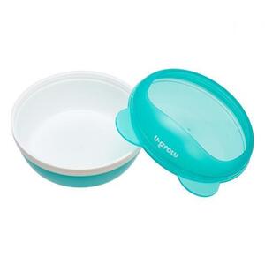 Imagine Bol cu capac 2 in 1 U-grow, capacitate 220 ml, + 6 luni, Multicolor